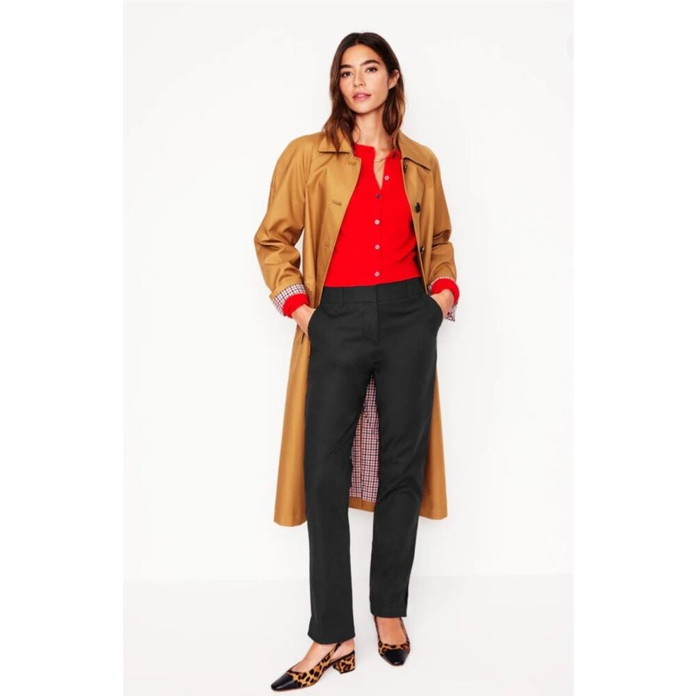 Boden Richmond Black Workwear Pants Straight Leg Office Career Style 10R